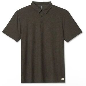 Vuori Men’s Short Sleeve Strato Tech Dreamknit Polo Shirt In Balsam Green XL